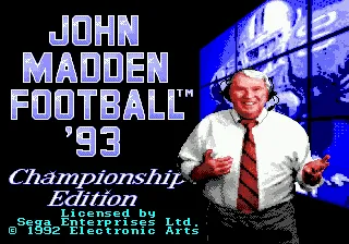 John Madden Football - Championship Edition